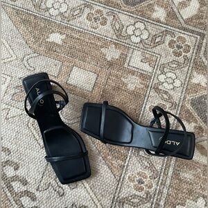 ALDO Elegant Black Strappy Sandals - size 9